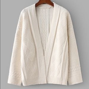 Refined Cable Knit Cardigan